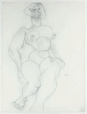 Joan Miró, Dessin de la Grande Chaumière, 1937