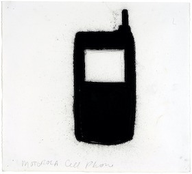 Donald Sultan, Motorola Cell Phone. Vogue Drawings, 1997