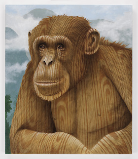 Sean Landers, Wood Chimp, 2020
