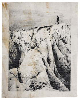 Douglas Mandry, Ein Wanderer auf dem Gletscher, 2022