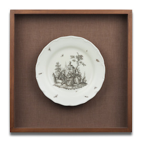 Lee Sekyung,  Hair on the Plate_Meissen around 1750, 2012