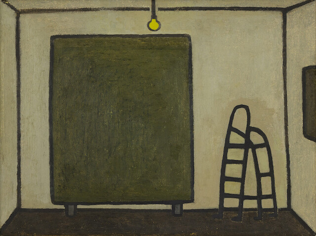 William Wright, Small Interior with Step Ladder, 2022