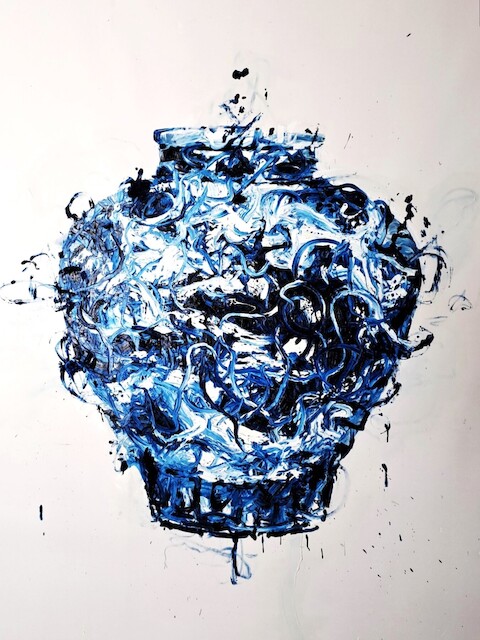 Andrew James Ward, Untitled (Chinese Dragon Vase), 2022