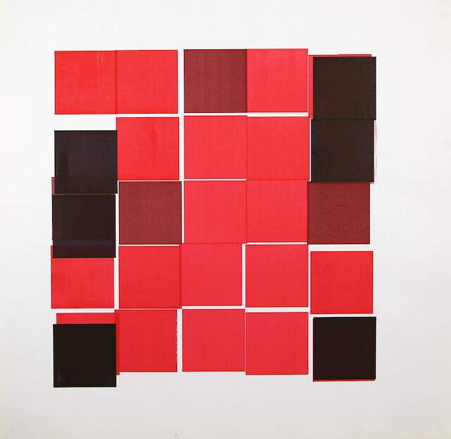 Vera Molnar, 25 carrés, 1990
