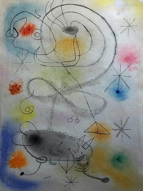 Joan Miró, Femme, oiseau, étoile , 1942