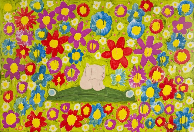 Jason Phu, the noise was unbearable, the screaming of the flowers didn’t let up for a second. the stink unfathomable, pig had shit themselves, and the giant blind frog they sat upon was starting to think something was amiss. / but maybe the flowers weren’t screaming, 2025