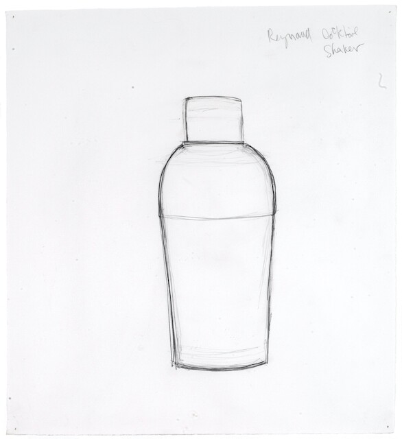 Donald Sultan, Raynaud Cocktail Shaker. Vogue Drawings, 1997